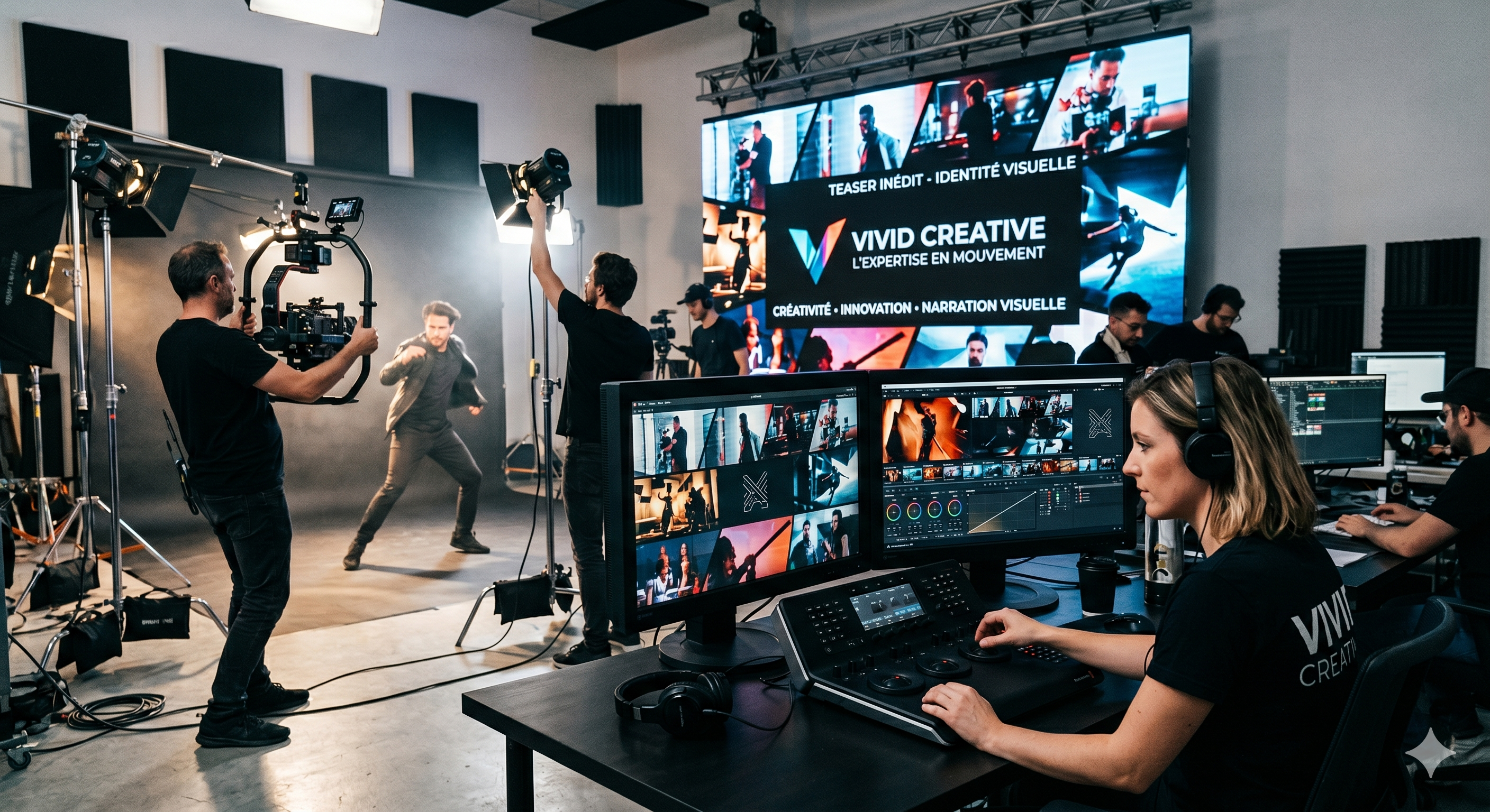 Photo illustrant le tournage de notre teaser pour l'agence KONEMO